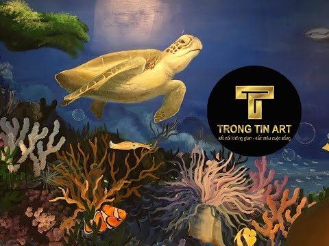 Vẽ Tranh Tường 3D quán Nhậu,quán ăn Hải Sản Quận 7 - Vẽ Tranh Tường Trọng Tín ART 3D - 096.8899.079