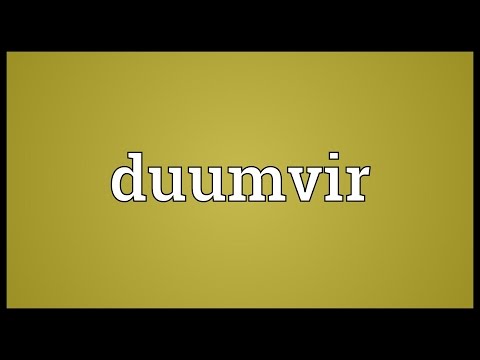 Header of duumvir