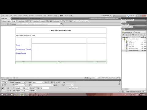 การสร้างลิ้ง เพื่อเชื่อมโยงไปหน้าอื่น ๆ ใน dreamweaver