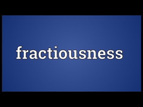 Header of fractiousness
