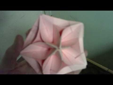 How To Make Origami Rose. Origami Rose Cube