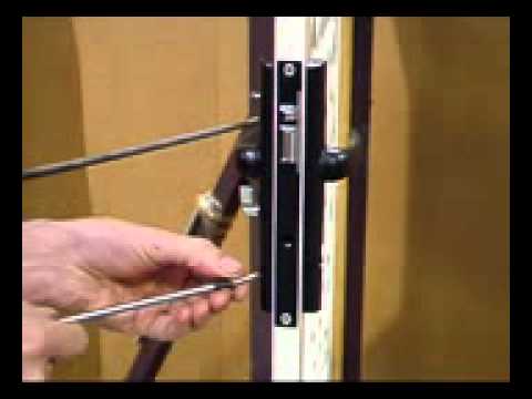 How To Install A Pin Lock On A Sliding Door