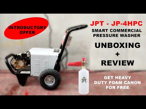 JPT COMMERCIAL SMART PRESSURE WASHER UNBOXING & REVIEW | 4HPC