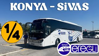 Konya Lüks Ereğli̇ Seyahat Konya - Si̇vas Otobüs Yolculuğu 1.Bölüm