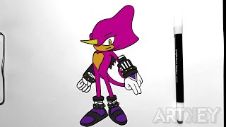 How To Draw Espio The Chameleon Sonic The Hedgehog