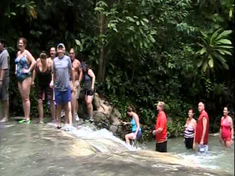 Dunn's River Fall Jamaica. The Climb.