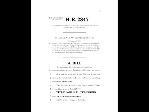 What are the main provisions of H.R. 2847?