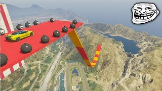 MEGA RAMPA AL LAGO TROLL! - CARRERA GTA V ONLINE - GTA 5 ONLINE
