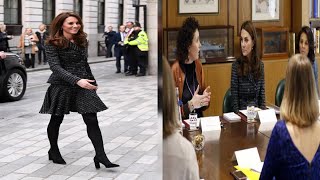 Kate stuns in seriously smart suit for mental health conference-Royal news
