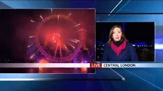 New Year 2012 London And Edinburgh Fireworks By Sky News
