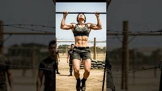 Korean Military Girl Destroys Army Workout