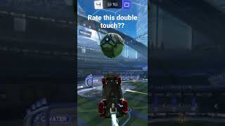 Rate this double touch out of 10 🥶 #shorts #rocketleague #roadtogc