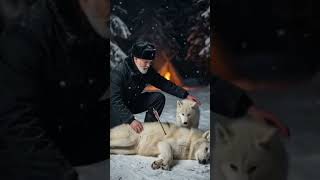 Tiny Wolf Cub Saves Her Injured Mother With Help Of Young Hero