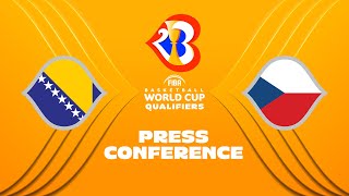 BIH v Czech Republic - Press Conference | FIBA Basketball World Cup 2023 European Qualifiers