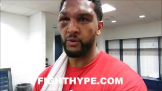 DOMINIC BREAZEALE IMMEDIATELY AFTER KO LOSS TO ANTHONY JOSHUA; TALKS LESSONS LEARNED IN FIRST LOSS