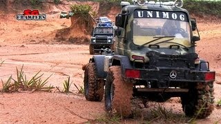 Scale Desert Trail - 8 RC trucks offroad RC Adventures scx10 unimog u300 honcho 6x6 defender d90