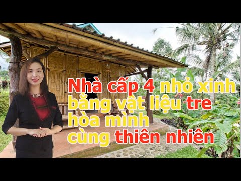 Nhà cấp 4 làm bằng tre nhỏ xinh đẹp hòa mình với thiên nhiên - Zovila