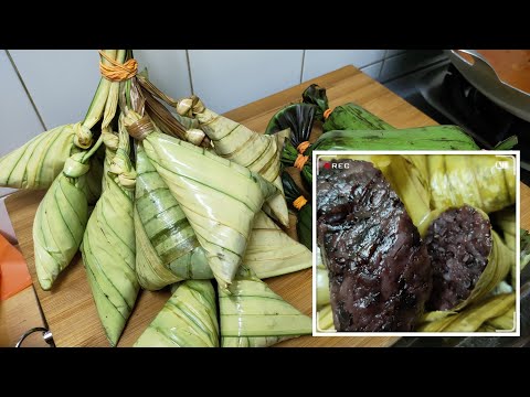 Ketupat palas pulut hitam dan putih | cara balut ketupat palas utara
