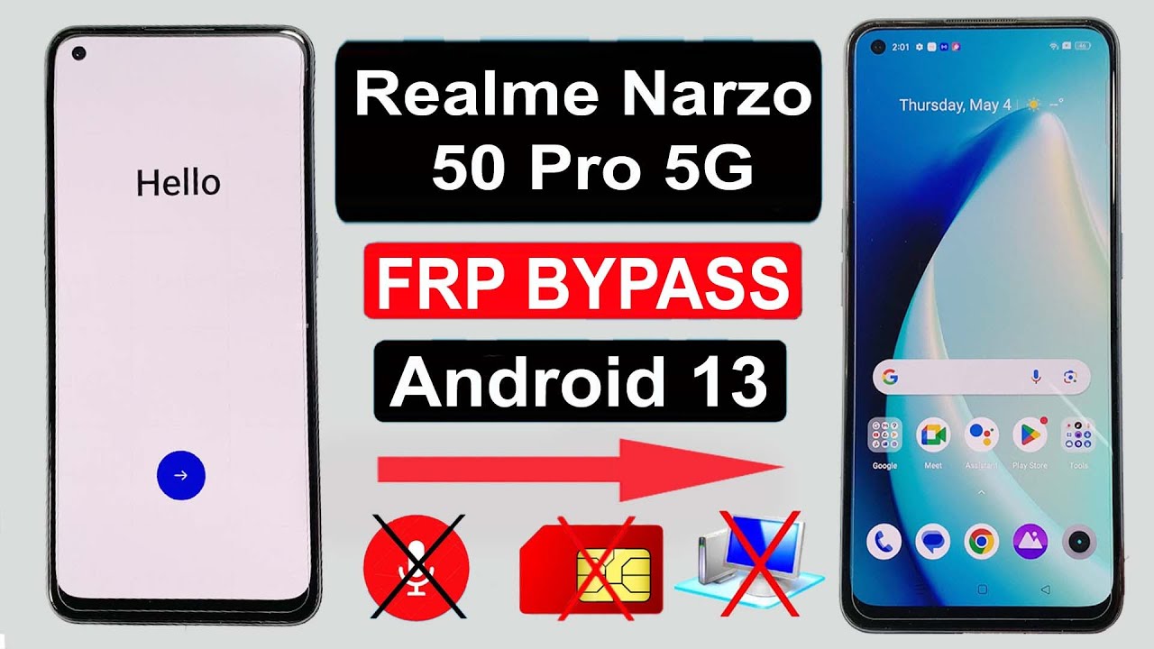 Realme Narzo 50 Pro 5G FRP Bypass Android 13 | RMX3395 Realme Narzo 50 Pro 5G FRP Bypass Android 13 | RMX3395