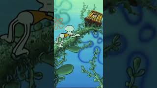 Spongebob Squidward Hes Climbing His Way Up The Tree Stalk