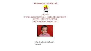 Gala 2020 - Crianças que concluíram a Educação Pré-escolar