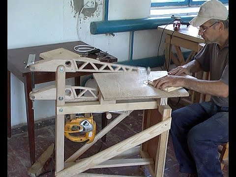 Самодельный лобзиковый станок из дерева Самодельный лобзиковый станок из дерева
