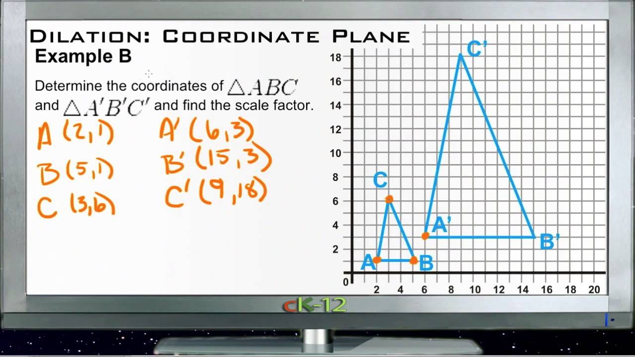 Dilation in the Coordinate Plane: Examples (Basic Geometry Concepts