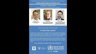 'A world that counts?' Global Health Histories Seminar 101