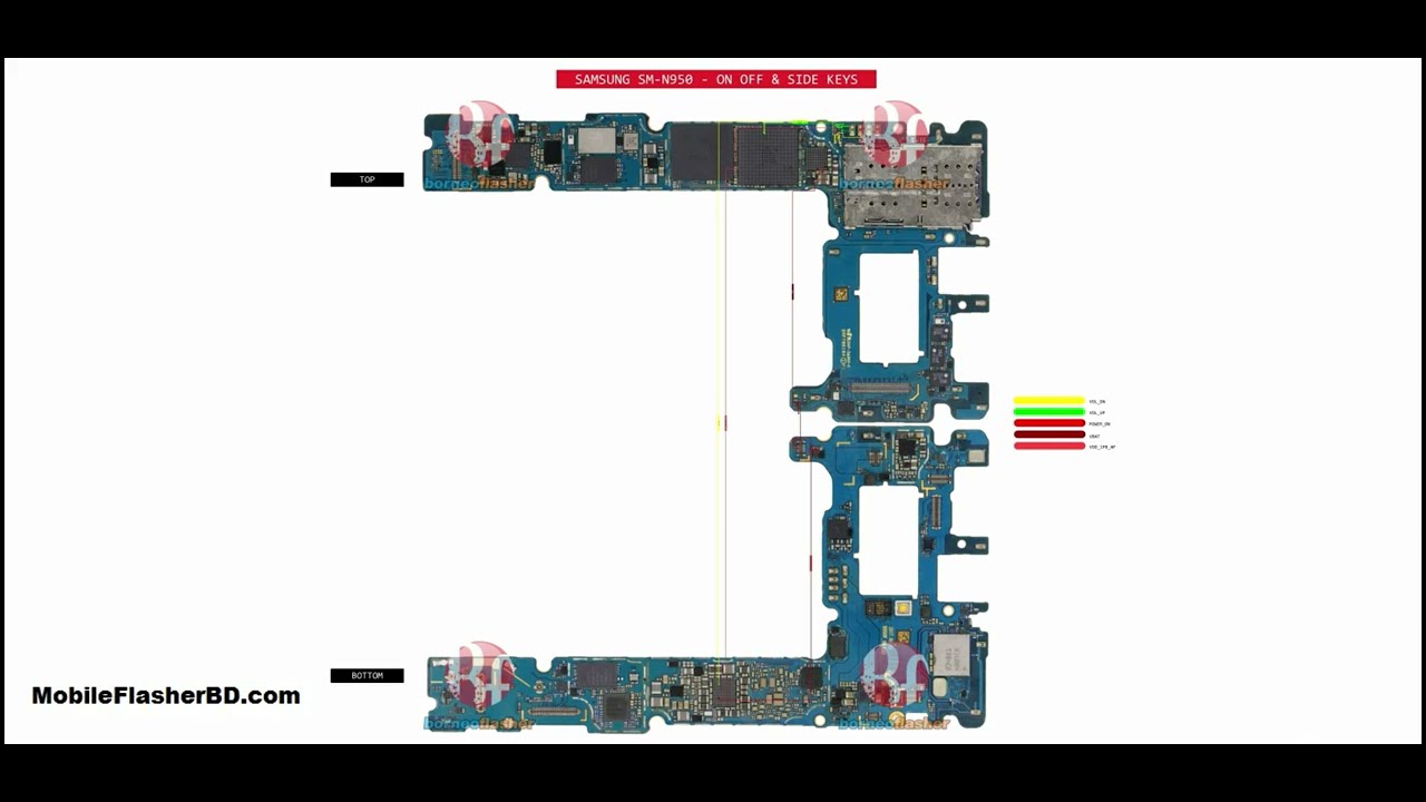 Samsung Galaxy Note 8 SM N950 Power on off Vol+ Vol Samsung Galaxy Note 8 SM N950 Power on off Vol+ Vol