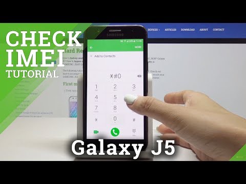 Samsung Galaxy J5 Check IMEI & Serial Number