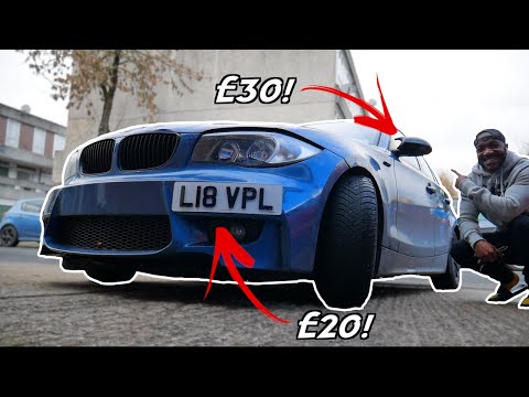 Fitting NEW 1M/M3 Wing Mirror Covers & 4D Number Plate On My $150 BMW 1 Series 1M REPLICA!
