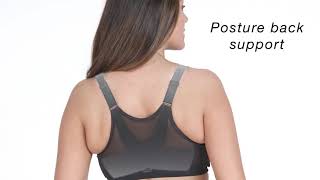 Glamorise Women's MagicLift Front Close Posture Back Support Bra #1265 Reviews