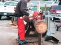 The chainsaw guy log testing Husqvarna 575Xp