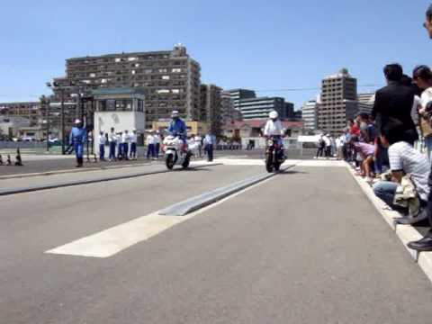 一本橋勝負!福岡県警白バイVS姪浜ドライビングスクール ★YSP福重★