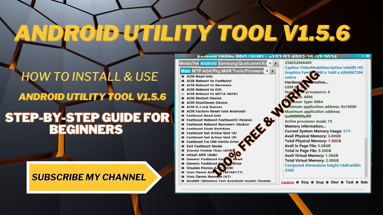 How to Install & Use Android Utility Tool V1.5.6 | How to Install & Use Android Utility Tool V1.5.6 |