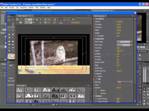 Как сделать титр в adobe premiere Как сделать титр в adobe premiere