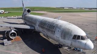 Timelapse Démolition d'avions Roissy CDG - ADP