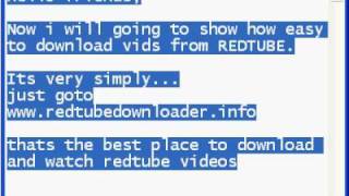 Redtube  download - How to - Watch and Downlaod online