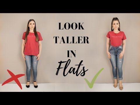 HOW TO LOOK TALLER IN FLAT SHOES // 8 Tips to look taller without heels - YouTube