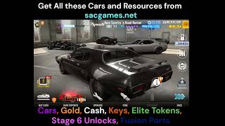 Csr2 Any Car Fusion Parts Elite Tokens Stage 6 Unlocks D Cash D Keys Silver Keys Bronze Keys