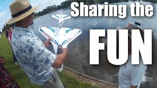 Christmas Day RC flying at the local lake in Tokoroa New Zealand