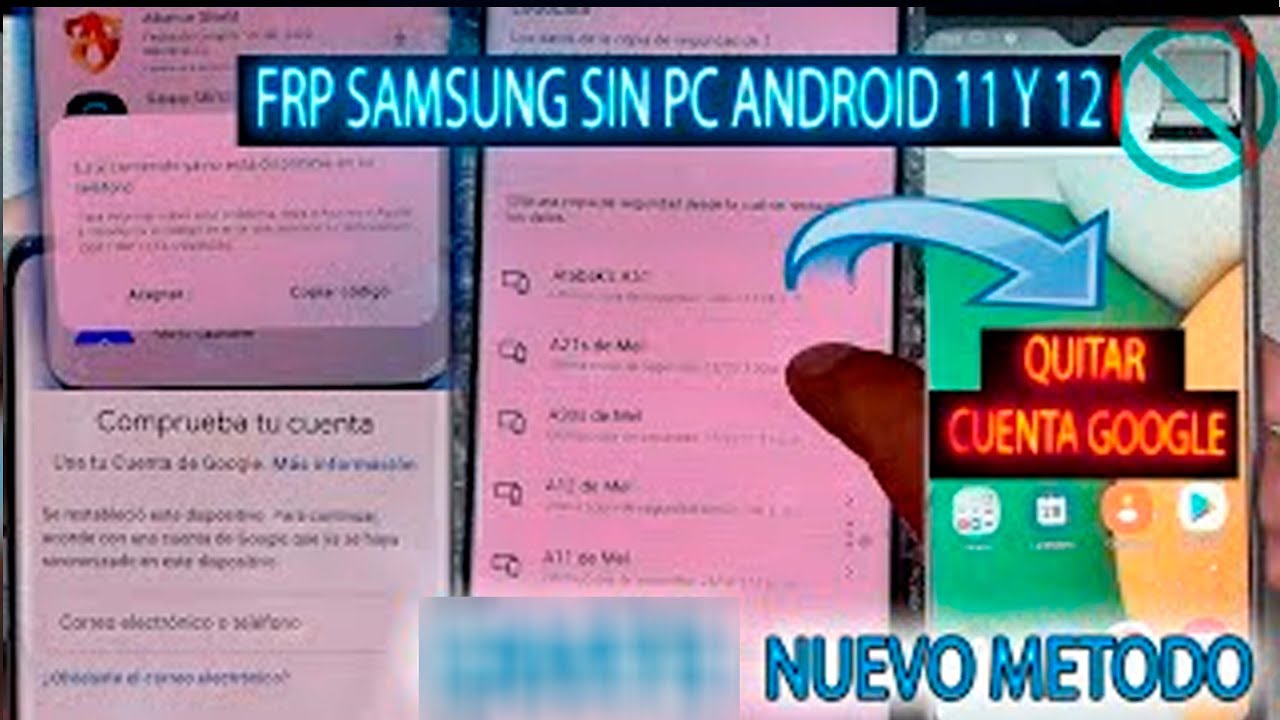 FRP SAMSUNG WITHOUT PC how to remove google account android 11 FRP SAMSUNG WITHOUT PC how to remove google account android 11