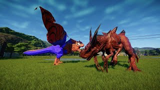 Dragonsaurus-Trex Vs Demonsaurus-Indominusrex