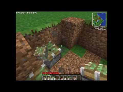 Minecraft 1.4.6 Как сделать автоматический мост на tubethe.com