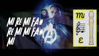 The Avengers- Flûte À Bec- Recorder Play Alongparionmusic Sheet-Pdf Voirsee Description