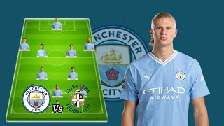 Manchester City Lineup Vs Luton Town - Premier League MatchDay 16🔥😱