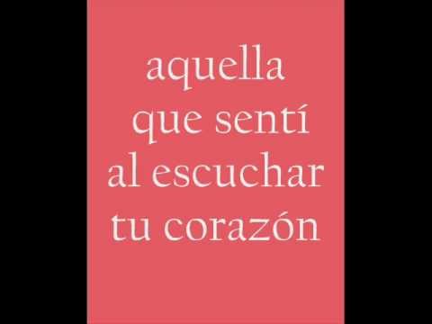 Tu Corazón  Lena y Alejandro Sanz  letra en pantalla