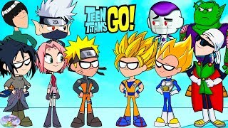Teen Titans Go! Color Swap into Dragonball Z and Naruto Surprise Egg and Toy Collector SETC