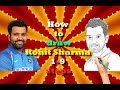 How to Draw Rohit Sharma || Step by Step Drawing tutorial