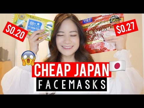 CHEAP JAPANESE Face Masks that WORK!! - YouTube